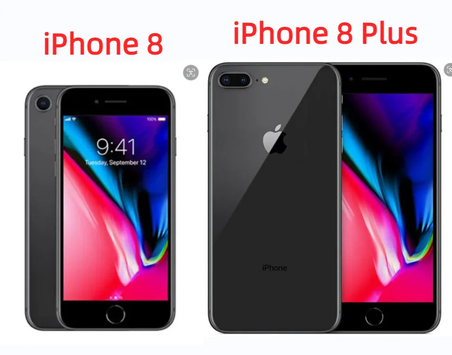 iPhone 8/iPhone8 Plus 8P 4.7'/5.5' Original Retina IPS LCD RAM 3GB ROM 64/256GB Hexa Core 12MP Fingerprint iOS 4G LTE Phone