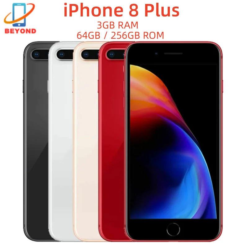 iPhone 8/iPhone8 Plus 8P 4.7'/5.5' Original Retina IPS LCD RAM 3GB ROM 64/256GB Hexa Core 12MP Fingerprint iOS 4G LTE Phone